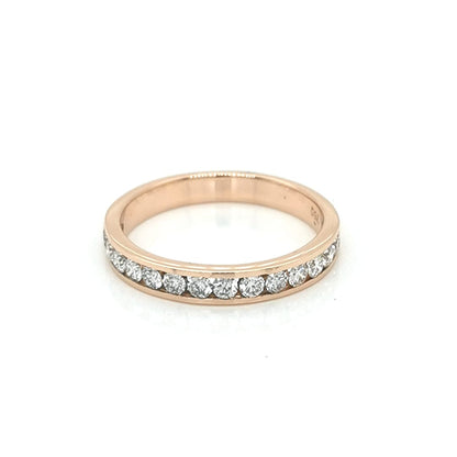 Full Eternity Diamond Ring Crafted In 18K Yellow Gold