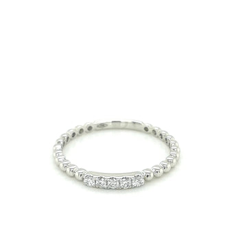 Diamond Ring In 18k White Gold