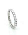 Full Eternity Diamond Ring In 18k White Gold