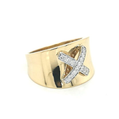 From Our New Collection Unisex Diamond Ring In 18k Yellow Gold.