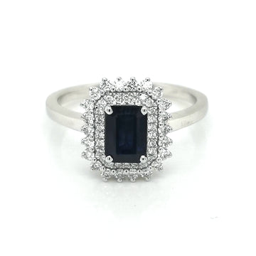 Metropolis Diamond and Australian Black Sapphire Ring (Oval cut) by Stefano  Canturi
