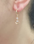 Dangling Earring Crafted In 18K Yellow Gold