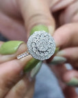 Mandala Inspired Diamond Ring In 18k Rose Gold.