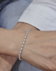 Diamond Bracelet In 18k White Gold