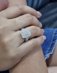 Diamond Ring In 18k White Gold