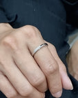 Unisex Solitaire Diamond Ring