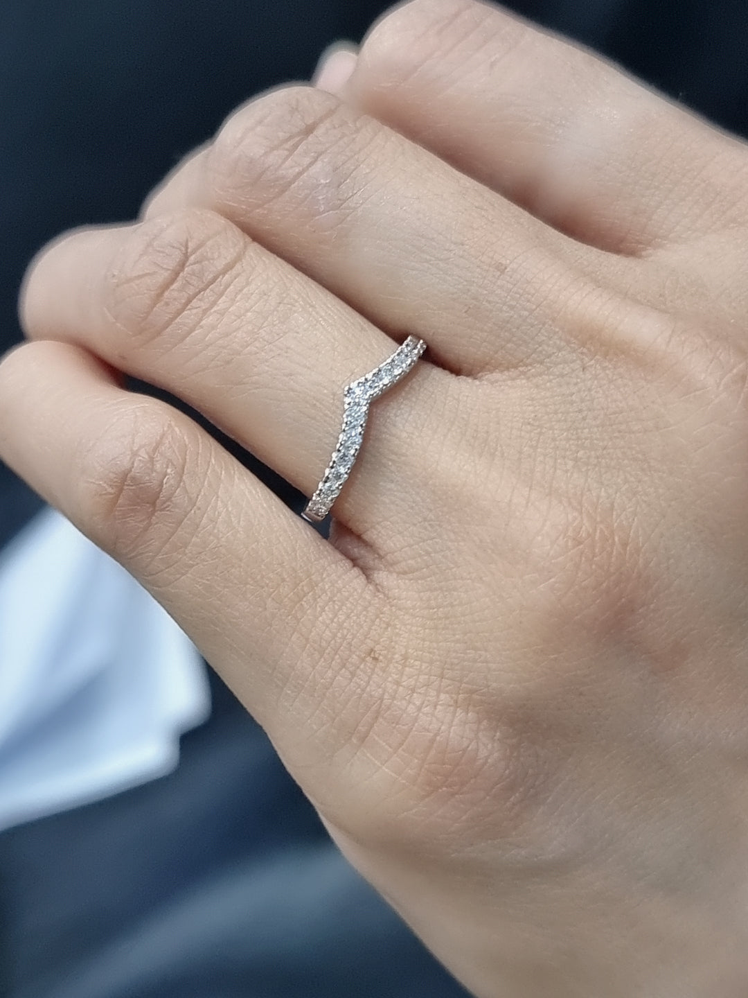 Diamond Ring for Everyday Styling in 18k White Gold.