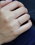 Everyday Wear Diamond Ring In 18k Rose Gold.