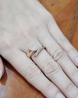 Unisex Chunky, Bold Diamond Ring In 18k Rose Gold.