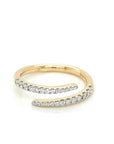 Diamond Ring Crafted In 18K Yellow Gold
