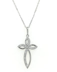 Diamond Pendent Crafted In 18K White Gold