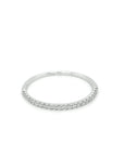 Prong Set Half Eternity Diamond Crafted In 18K White Gold