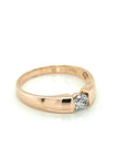 Solitaire Diamond Ring Crafted In 18K Yellow Gold