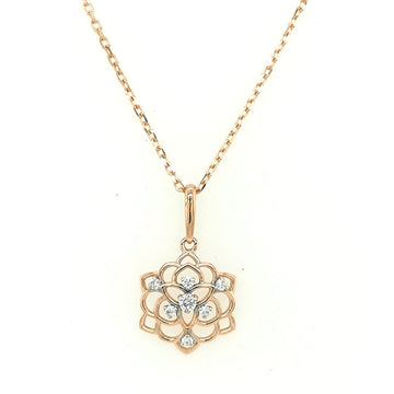 Diamond Pendant Crafted In 18K Yellow Gold